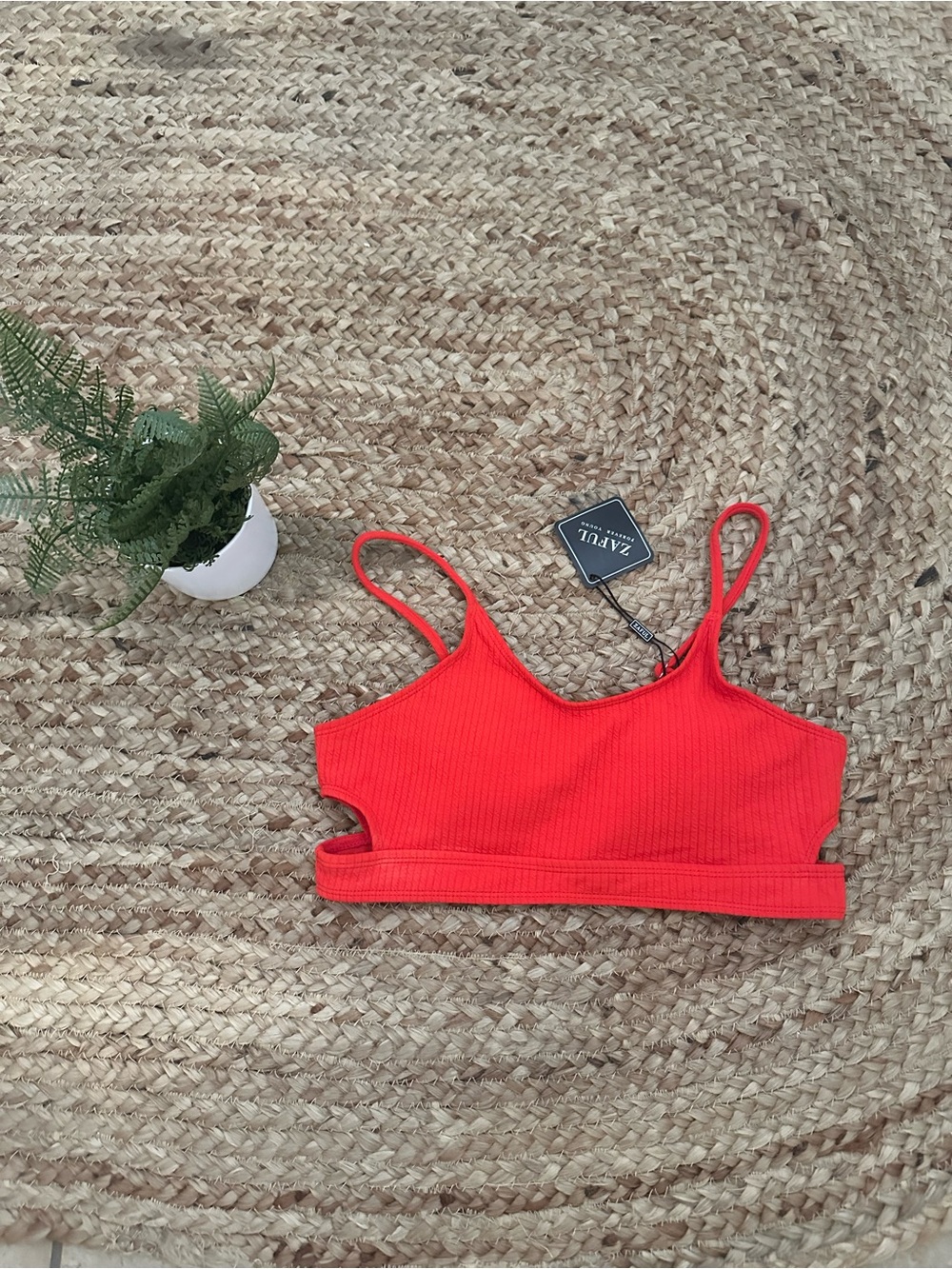 NWT RED BIKINI TOP